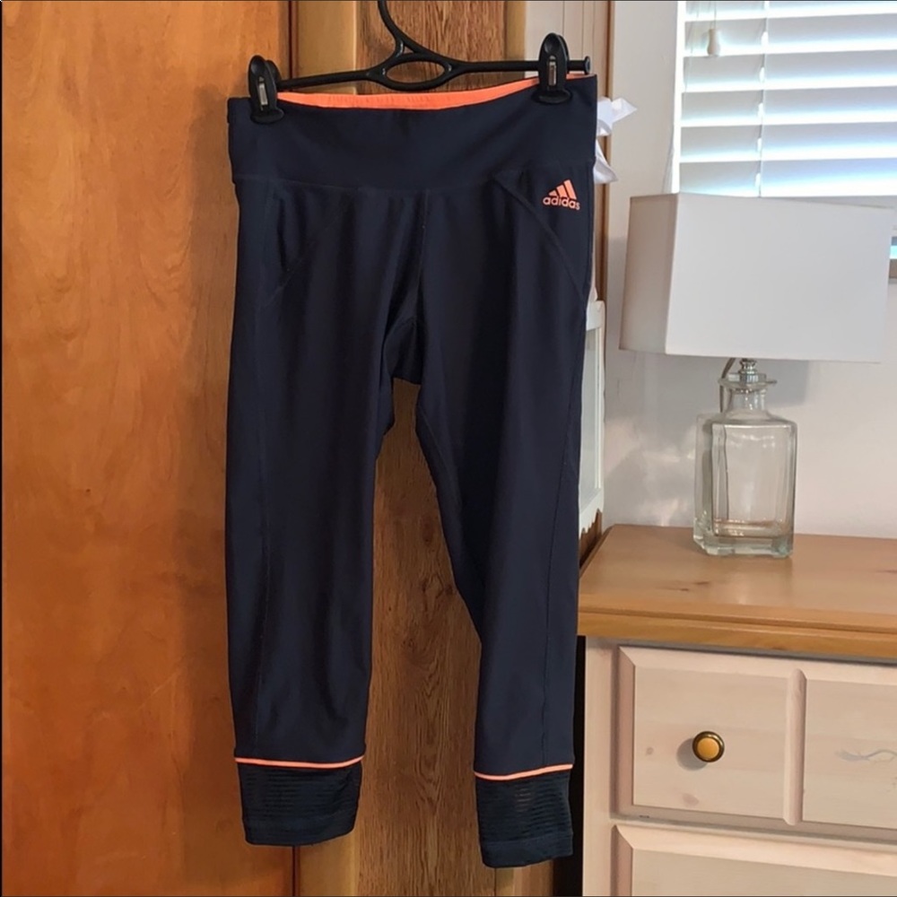 Adidas cropped workout leggings
